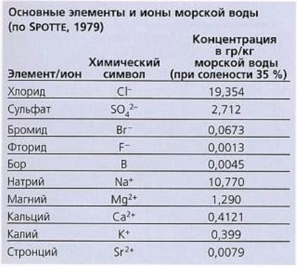 Реферат: Химический состав морской воды