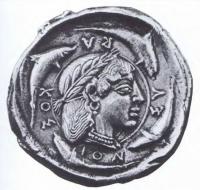Серебряный медальон. Сицилия. Серакузы. XV в.
